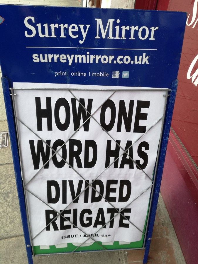 THE WORD THAT DIVIDES&nbsp;REIGATE