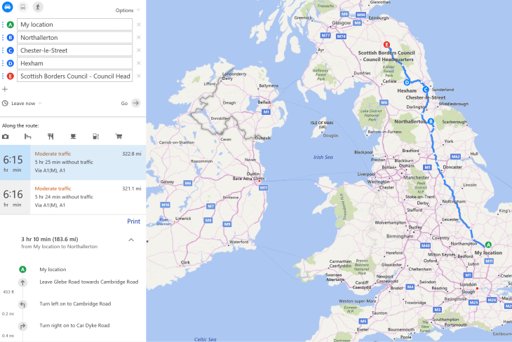 Route to Melrose.PNG