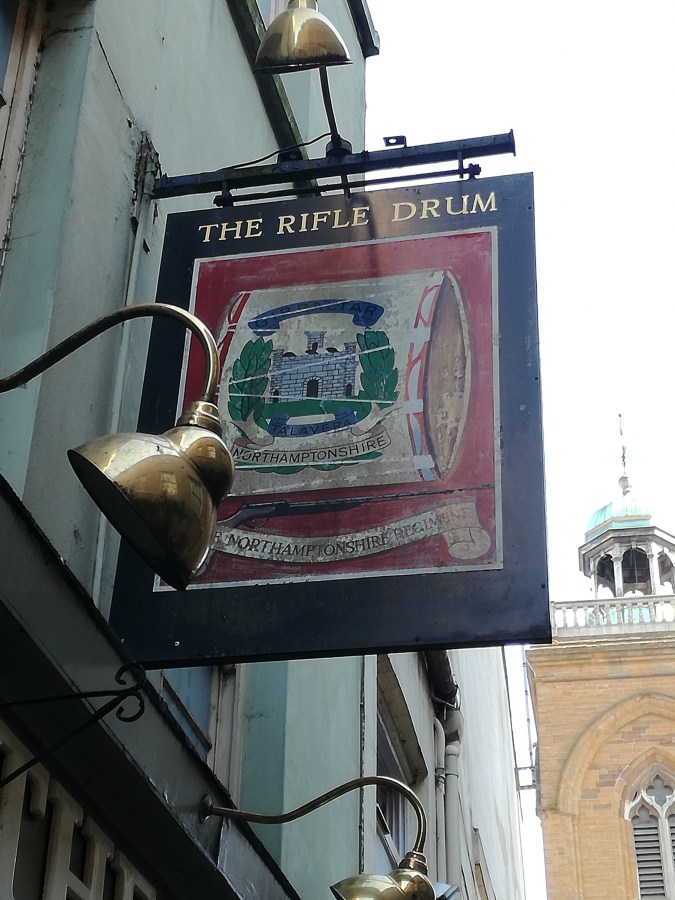 A PINT OF FOSTERS AT THE RIFLE&nbsp;DRUM