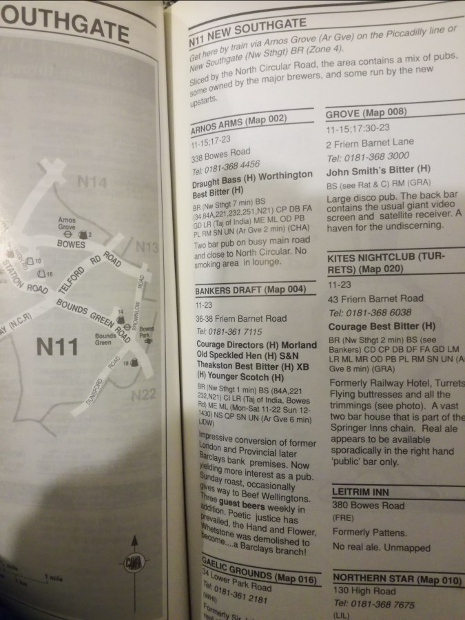 MY FIRST GBG PUB IN&nbsp;N11