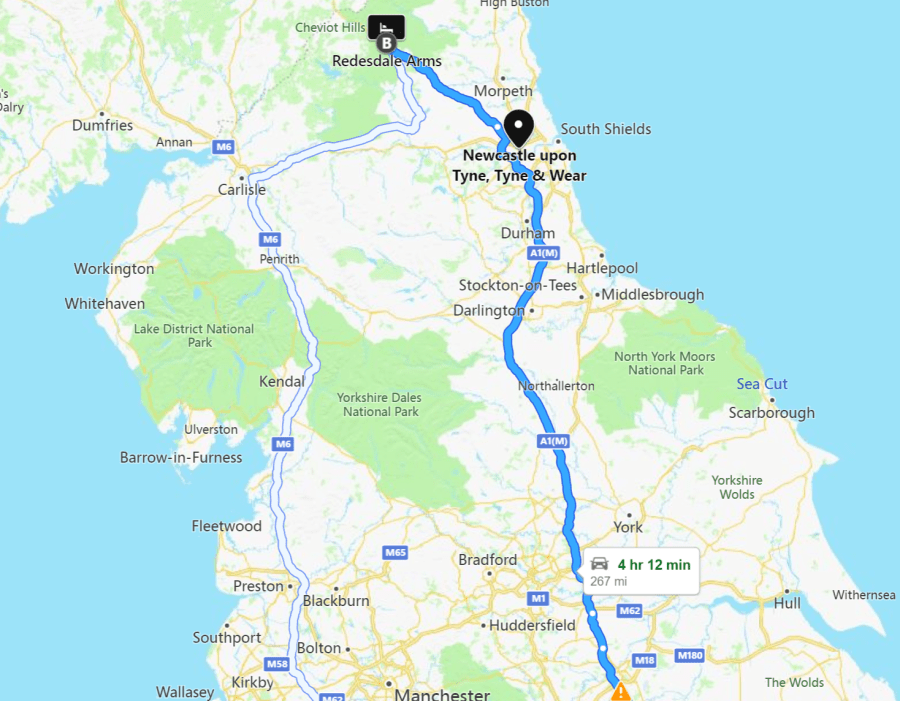 5 HOURS UP THE A1 FOR A&nbsp;HALF