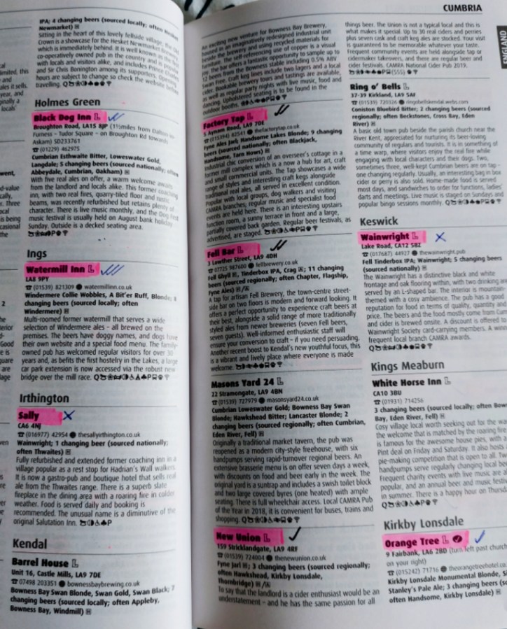 Six pubs in the Beer Guide and NONE of them are open&nbsp;!