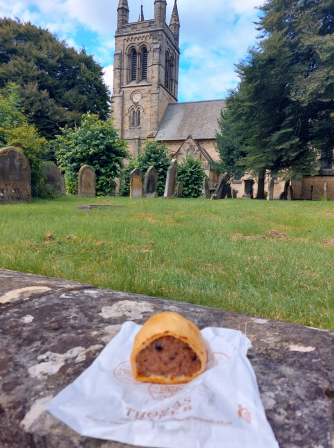 A BLACK PUDDING SAUSAGE ROLL IN&nbsp;HELMSLEY