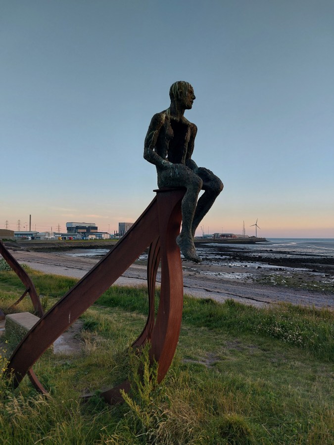 SITTING ON THE DOCK OF THE (MORECAMBE)&nbsp;BAY