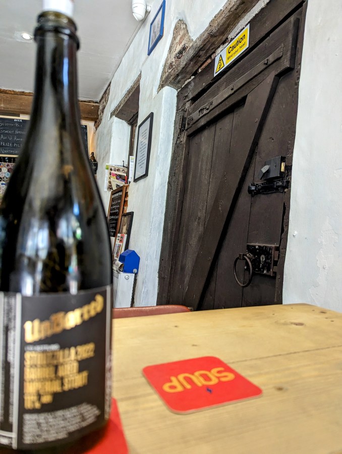 “My question is – what kind of a man goes in a pub and only has one beer&nbsp;?”.