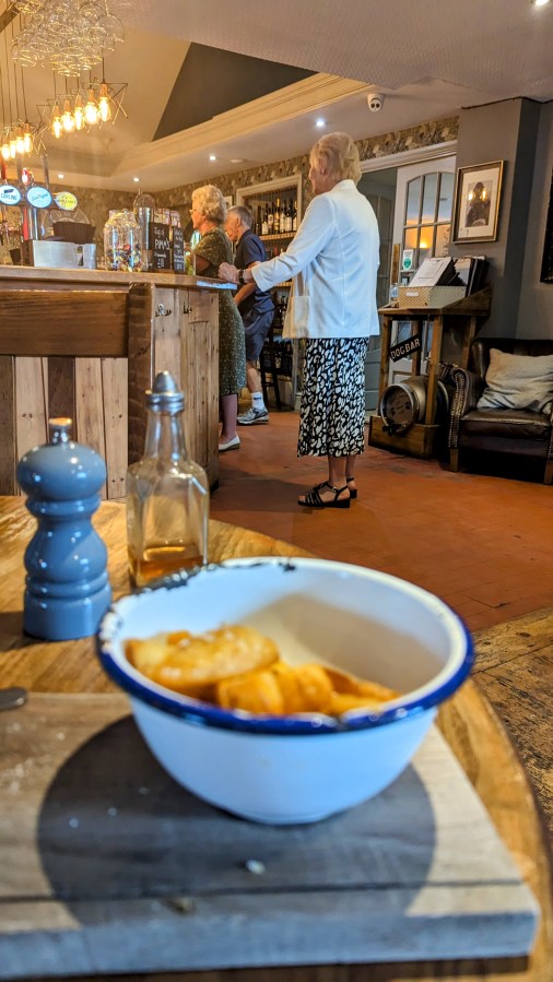 WELL, AT LEAST THE CHIPS WERE&nbsp;GOOD