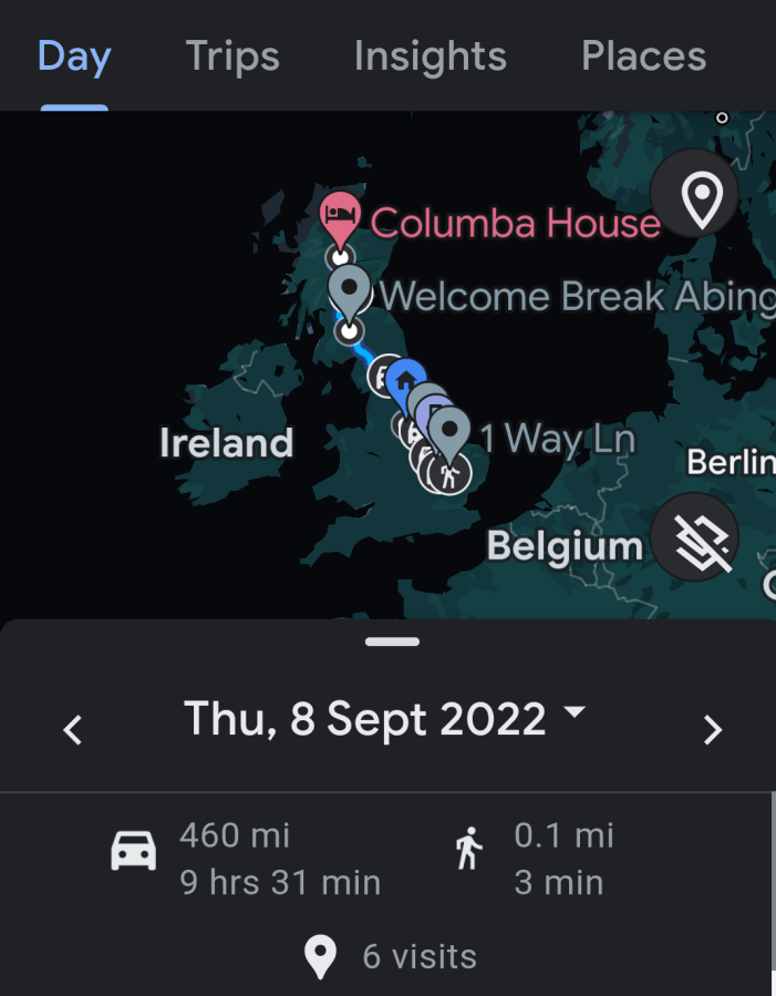 Where were YOU at 18:32 on the 8th September 2022&nbsp;?