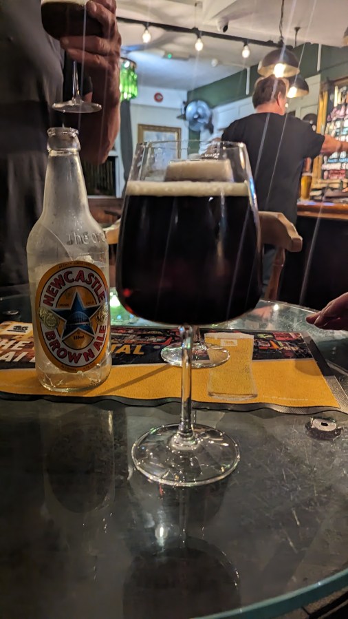 LURED INTO THE IMPERIAL BY “NEWKY BROWN IN A WINE GLASS”&nbsp;ERNIE