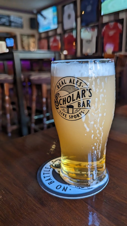 THE BEST PART OF COMPLETING THE BEER GUIDE IS BEING ALLOWED TO DRINK PINTS IN PUBS LIKE THE&nbsp;SCHOLAR’S