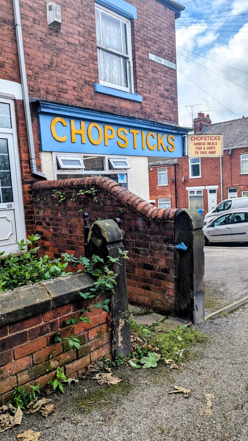YOU “PHILTHY ANIMAL” !  CHINESE TAKEAWAY IN THE RAIN IN A CHESTERFIELD&nbsp;SUBURB