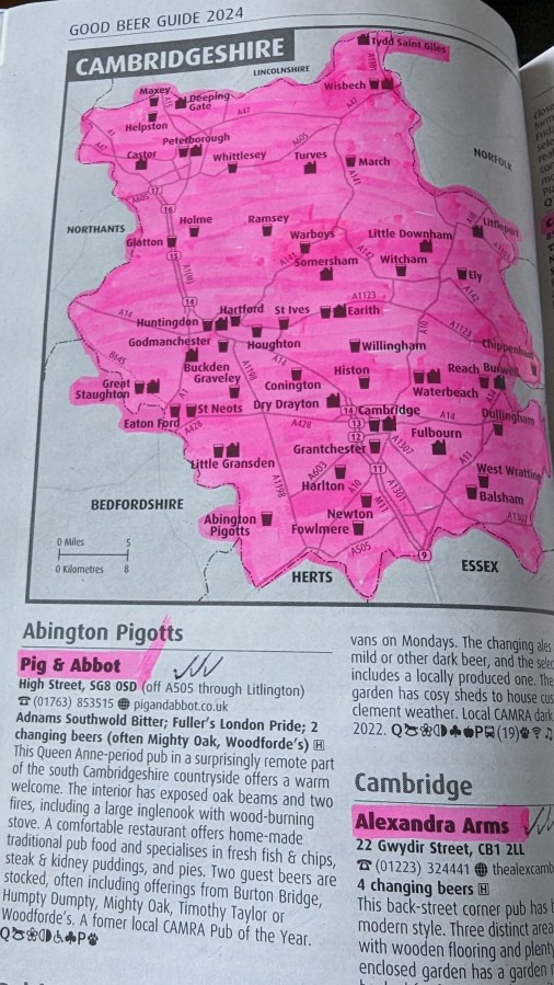 CAMBRIDGESHIRE COMPLETE – BEER STRAIGHT FROM THE POT PLANTS, NOT IN&nbsp;THEM
