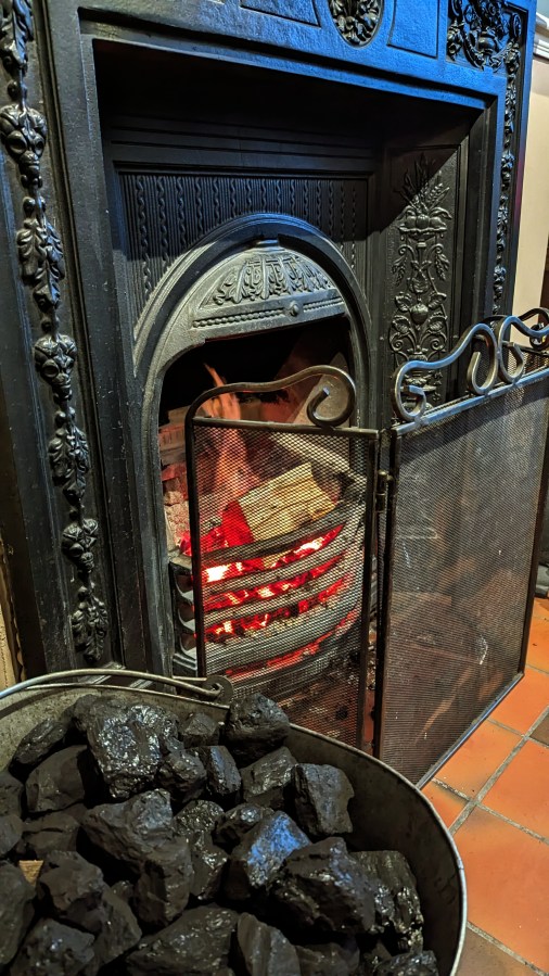 A PINT OF BASS IN FRONT OF A ROARING FIRE. THE JOLLY SAILOR,&nbsp;MACCLESFIELD