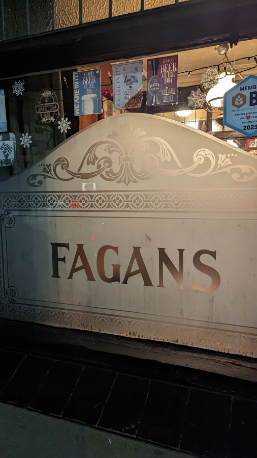 FAGAN’S. AGAIN.