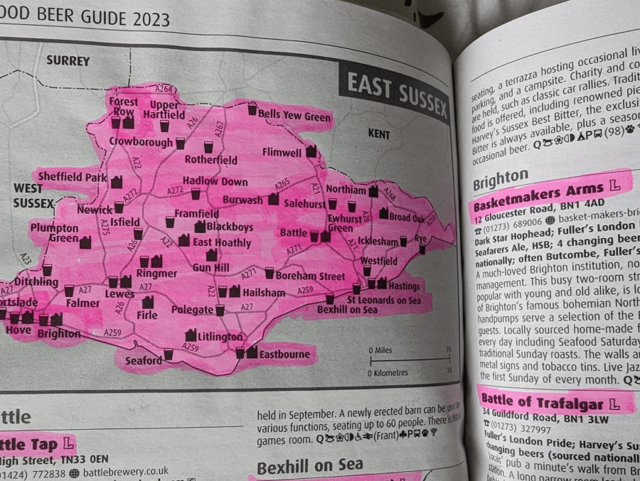 HALF A DOZEN PUBS IN EVERY GBG COUNTY.  No. 42 – EAST&nbsp;SUSSEX