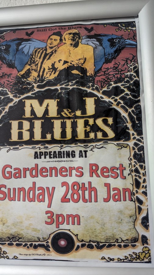 BLUES AT THE GARDENERS&nbsp;REST