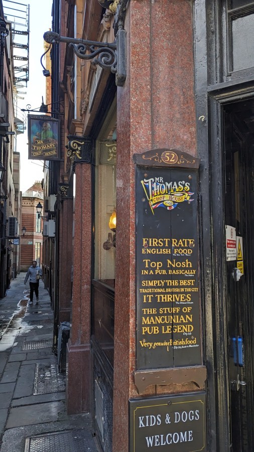 ALL THE PUBS IN THE MANCHESTER BEER BOOK No. 3 – MR. THOMAS’S CHOP&nbsp;HOUSE