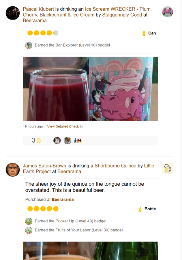 “I like my ice cream in a cone, not in my&nbsp;beer*”