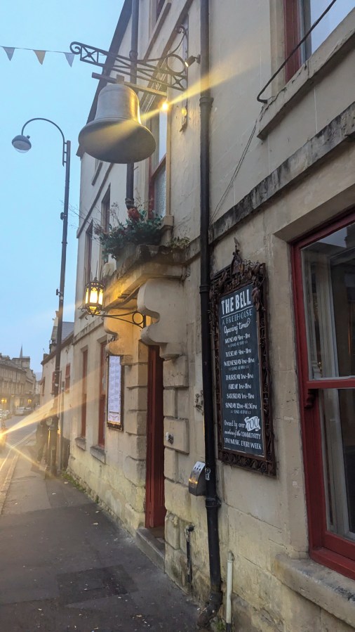 SAVED BY THE BELL. MRS RM ARRIVES AT BATH&nbsp;6/7