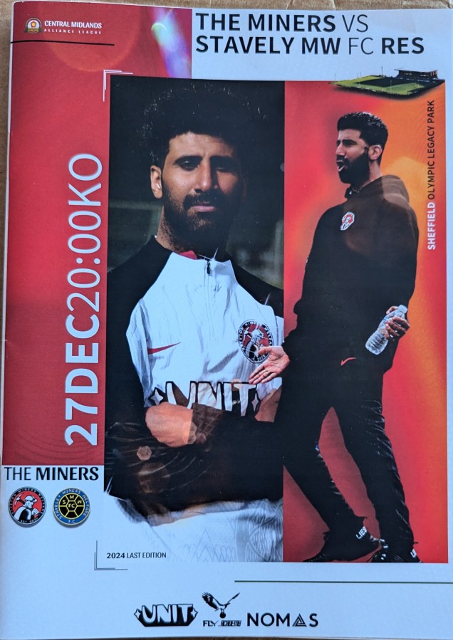 KIVETON MINERS WELFARE FC v STAVELEY MINERS WELFARE FC&nbsp;RESERVES