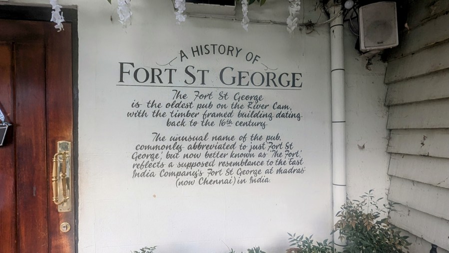 STEALING THE PRINCE OF CAMBRIDGE’S SEAT IN THE FORT ST. GEORGE (IN&nbsp;ENGLAND)