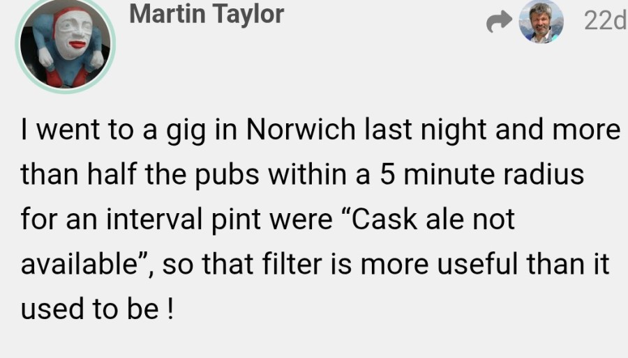 SURPRISING CASK STATS IN&nbsp;NORWICH