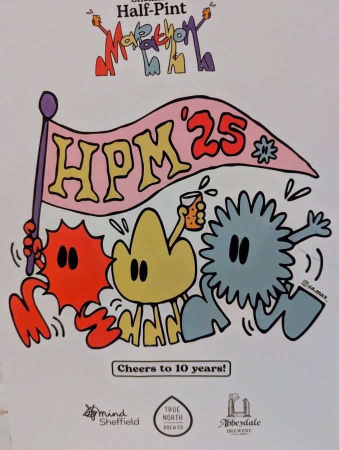 THE SHEFFIELD HALF PINT MARATHON. A BIT OF A SPRINT AT THE&nbsp;END